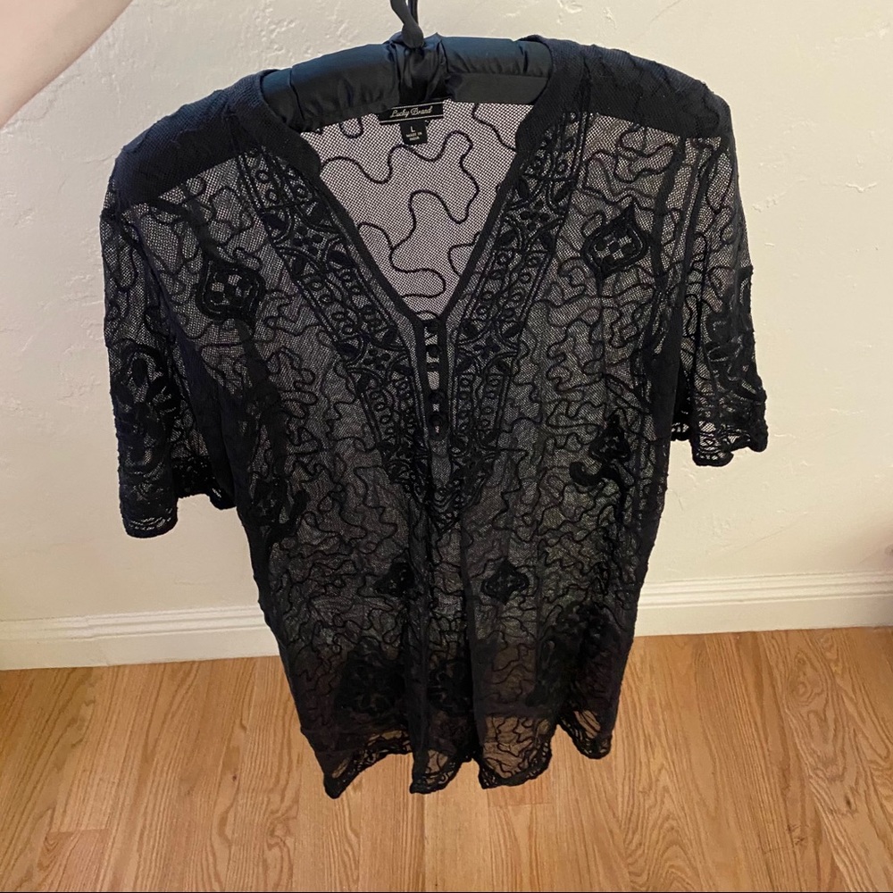 Black lace dress
